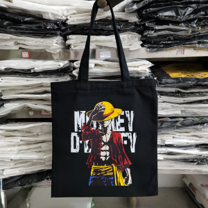 กระเป๋าผ้าใบผู้หญิง One Piece กระเป๋าสะพายไหล่เดี่ยว กระเป๋าถือ กระเป๋าใส่หนังสือ กระเป๋าผ้าใบ กระเป๋าผู้หญิง กระเป๋าผ้าใบ