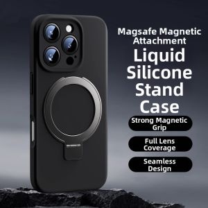 KAIHUI | Magnetic iPhone Case Protective Bracket Shockproof Liquid Silicone