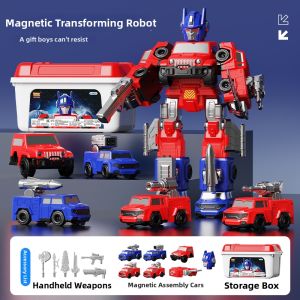 Letop Baby | Educational Magnetic Building Blocks Deformable Robot Car Toy
