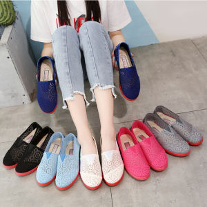 Spring Summer 2025 Flat Bottom Casual Embroidered Mesh Womens Shoes Single Fisherman Style Student Footwear Low Heel Fashion Sandals