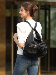 Near by You Multifunctional Women Bag! One Shoulder Crossbody Bag Retro Multi-Pocket Minimalist Casual Practical Bag