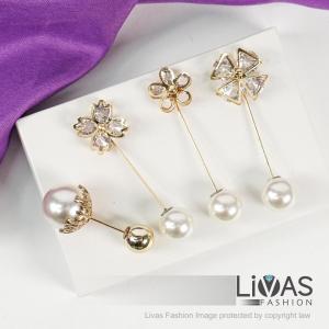 Kerongsang Jarum Peniti Pin Tudung Pearl Brooch Mutiara Asli Sabah Pin Shawl Muslimah Scarf Hijab Fesyen Jewelry Murah Ready Stock Malaysia