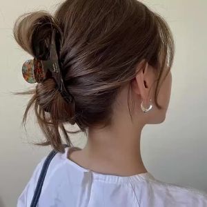 Kẹp Tóc Acetate Thanh Lịch Dành Cho Nữ Phong Cách Cổ Điển Trang Trí Sang Trọng Kẹp Tóc Thời Trang Cao Cấp Phụ Kiện Tóc Cao Cấp