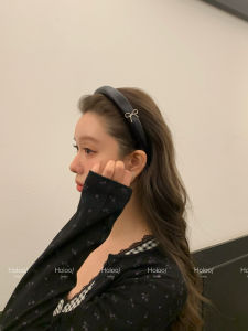 Elegant Korean Style Hairband with Butterfly Knot for Women High Hairline Gentlewomen Fashionable Hair Accessories