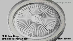E27 Ceiling Fan With LED Fan Light Small Ceiling Cooling Electric Fan Lamp Remote Control