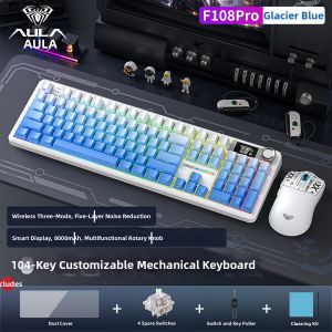 AULA | Wireless Bluetooth Mechanical Keyboard Gaming Set