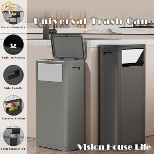 25L วิสัยทัศน์/32L ถังขยะเชิงพาณิชย์ล็อบบี้ของโรงแรมถังขยะความจุมากลิฟท์ถังขยะถังขยะที่เปิดฝาถังขยะห้องครัวถังขยะคู่