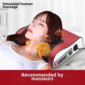Electric Neck Massager Pillow Home Use Multi-Functional Back Waist Massage Device Cervical Lumbar Spine Massage Therapeutic Equipment