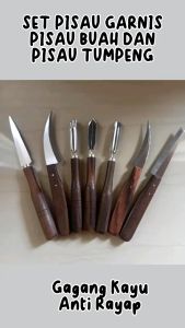 1 SET ISI 7 PISAU / ALAT UKIR BUAH GARNISH CARVING TUMPENG DIJAMIN MURAH TAJAM