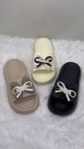 Ceqiu EH49 Sandal Wanita Selop Hak Tebal Kekinian / Sandal Karet Korean Style Trendy Ukuran 36-40