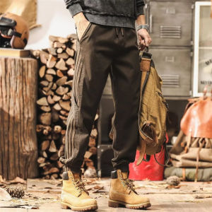 Quần Dài Nam Kẻ Sọc American High End Thường Ngày Mùa Xuân Thu Mới Thời Trang Quần Dài Công Sở Cổ Điển Đa Năng Trẻ Trung