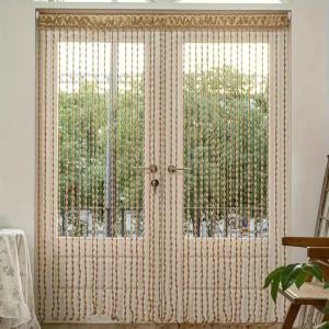 1PC Polyester Đèn Lồng Tua Rua Dây Đính Hạt Rèm Cửa Để Làm Vách Ngăn Phòng Cưới Salon Cửa Sổ Dòng Trang Trí Sử Dụng Tất Cả Các Mùa