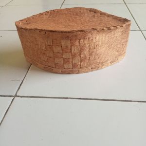 peci songkok kulit kayu honai motif anyam Tinggi 89101112