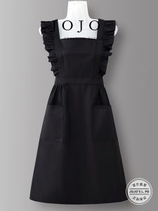 JOJOS L. PD. Mr. Groceries Cotton Apron Breathable Kitchen Cooking Apron Home Use Popular Internet Red Edge Ring Binder