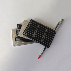 A set of aluminum alloy cold wallets suitable for cryptocurrency Bitcoin password storage compatible with bip39