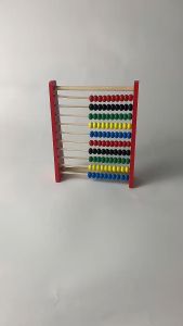 Wooden Abacus Counting Blocks: A Montessori Math Learning Toy