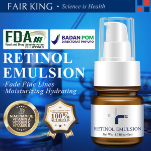 FAIR KING [BPOM] Krim Losion Retinol Ganda 40ml Meningkatkan Produksi Kolagen Mengembalikan kulit kencang VA Anti Aging Collagen Firming Menghilangkan Kerut Memudar Garis Halus