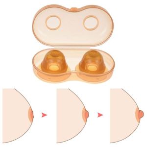 SELLYER 2 pcs/Set Box Packaging for Flat Inverted Nipples Women Girls Invisible Nipples Nipple Corrector Nipples Aspirator Puller Nipple Massager Pregnant Accessories