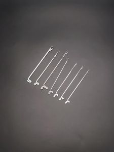 100Pcs Crochet Threading Machine Beading Needle DIY Jewelry Making Bracelet Knitting Tool Carpet Wig Hook Tongue Needle Tool
