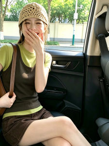 V.C.I | Olive Green Short Sleeve T-shirt & Tank Top Set
