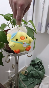 【COD】Gantungan Kunci Ayam Plush Lucu/Gantungan Tas Ayam Kecil Kuning Yang Kawaii Kualitas Premium/Liontin Tas Hewan Boneka Kartun