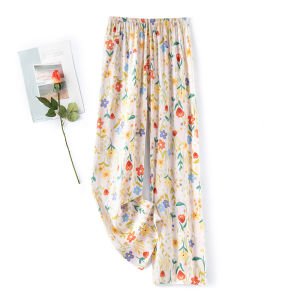 KASIHAN | Quần Dài Form Rộng Kích Cỡ Lớn Vải Cotton Sateen Mùa Hè