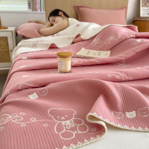 BEIPIN | Chăn Mùa Hè Ba Lớp Bằng Vải Cotton Muslin