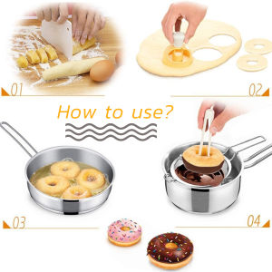 Masely Donut Mold Reusable DIY Desserts Bread Pastry Baking Tools Food Biscuit Cake Template Cutter