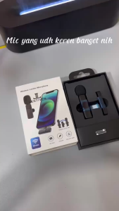 COD Kirim Cepat TaffSTUDIO Clip On Mik Konten Kreator Lavalier Microphone 2 Mic 2.4GHz USB TypeC G10