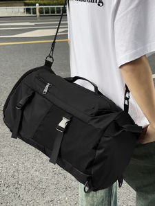 OUDENGPAI | Korean Style Large Capacity Solid Color Multi-Functional Backpack Handheld Dormitory Storage Clothes Bag For Students Traveling