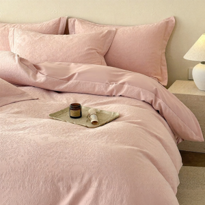SIBAISE | Bộ Đồ Chăn Ga Gối Bốn Mảnh Thêu Cao Cấp 100% Cotton Cho Mọi Mùa