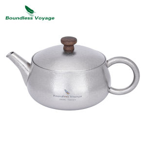 Boundless Voyage Titanium Teapot Chinese Kung Fu Tea Kettle Lightweight Travel Portable Tableware Ti3106D