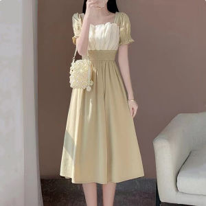 Gentle Stylish Waist-Tight Elegant Kikyou Dress Plus Size Classy Young Chiffon Sweet Skirt Fat Sister