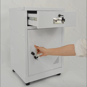 【Free Shipping】3/5/6 Layer Metal Drawer Cabinet Metal Organizer File Cabinet Filing Cabinet Home Office Drawer ( Big Bottom Drawer ) With Lock and Key With Wheels