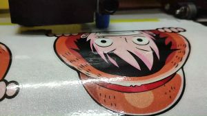 Luffy Head 3M Waterproof Decal Sticker