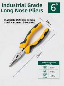 deli | Multi-use Electrician Pliers Steel Industrial-grade Pliers