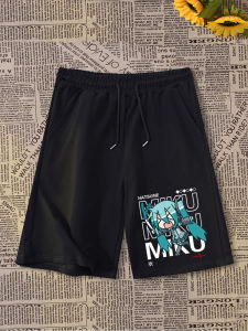 กางเกงขาสั้นผ้าฝ้ายผสมสำหรับนักดนตรีระดับต้นๆ กางเกงขายาวทรงหลวมสบายๆ สำหรับนักเรียนชายและหญิง กางเกงขายาวห้าส่วนสำหรับฤดูร้อน