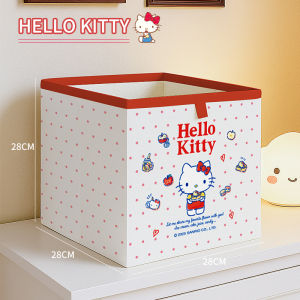 Sanrio | Kawaii Sanrio Desktop Storage Box Foldable Toy Sundries Underwear Cosmetic Stationery Organizer T-Shirt Wardrobe Storage