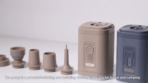 Pompa Kasur Camping Bantal Angin Elektrik Portable Multifungsi LED