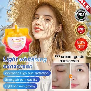 Light Whitening Sunscreen SPF50 PA+++ High Protection Long-Lasting Sunblock Breathable Lightweight Non Greasy Sunscreen Lotion