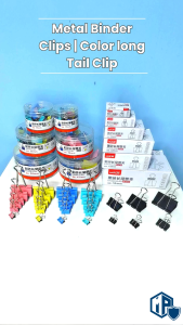 Huajie Metal Binder Clip | Paper Clip | Metal Clip | Money Clip | Book Clip | Paper Clip Holder | Colour Clips