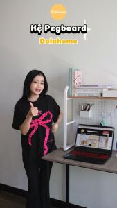 Kệ Pegboard đa năng Dola Home kệ sách để bàn decor học tập làm việc cho mẹ và bé hiện đại