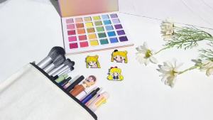 Bandai | Sailor Moon Enamel Lapel Pin - Cute Q Version Tsukino Usagi & Aino Minako Cartoon Character Metal Brooches Fashion Badges