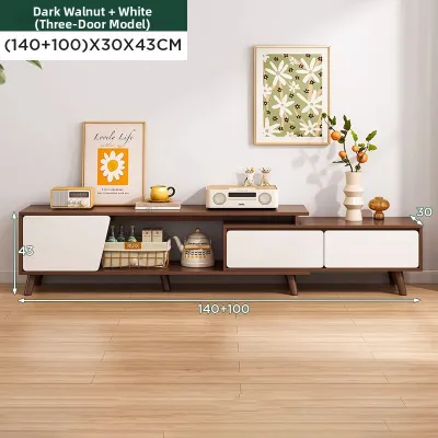 Extendable Modern Nordic Style TV Console Cabinet
