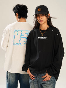 Loose Fit Long Sleeve round Neck T-Shirt Mens Casual Versatile Comfortable Cotton Youth Trendy Chinese Brand NSTNEW START