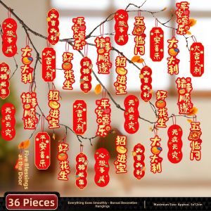 AIXIAOXIQING | Festival Decorations New Year Lanterns Greenery Plant Ornaments