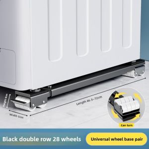 Adjustable Washer Machine Feet Pads Furniture Table Automatic Drum Base Universal Wheel Shock Absorption Non-Slip Rubber