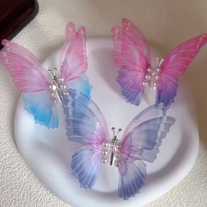 JR-A017 Jepit Rambut Anak Perempuan Model Kupu-Kupu Gaya Korea Ukuran Besar Bisa Bergerak