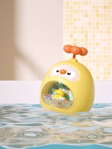 🎀SG READY STOCK🎀Cute Little Yellow Duck Tumbler Bath Toy - Baby Water Play Sprinkler Roly-Poly Bath Time Fun