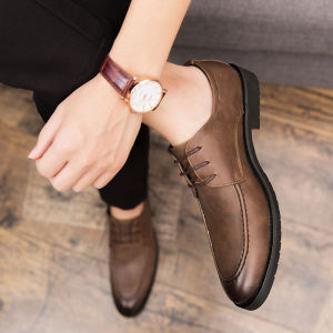 NUDANLAI | Mens Stylish Business British Style Elevation Shoes for Groom